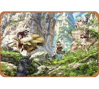 Poster en métal rétro Dr Stone Senku Ishigami Taiju Oki Yuzuriha Ogawa Tsukasa Shishio Décoration murale rétro 20,3 x 30,5 cm