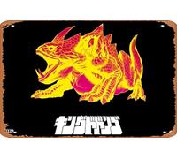 Poster en métal rétro en étain Legend of Zelda King Dodongo Graffiti Noir Pop Art Décoration murale Poster 20,3 x 30,5 cm