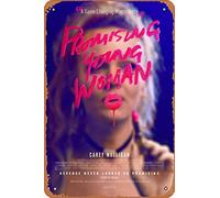 Poster en métal rétro « Promising Young Woman » (2020) - Décoration d'intérieur - 30,5 x 20,3 cm