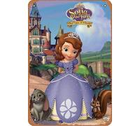 Poster en métal « Sofia the First : Once Upon a Princess 2012 » - Décoration murale classique classique pour maison, bar, club, garage, maison, café, bureau - 20,3 x 30,5 cm