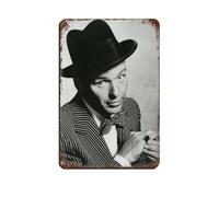 Poster en métal vintage de Francis Albert Sinatra pour pub, club, café, bar, maison, décoration murale rétro (20 x 30 cm)