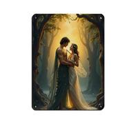 Poster en métal vintage Orpheus And Eurydice pour pub, club, café, bar, maison, décoration murale 30 x 40 cm