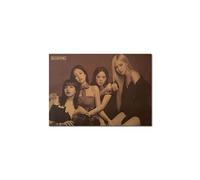 Poster en papier Kraft Vintage Blackpink Lisa Jisoo Rose Jennie 50.5x35 cm Rose