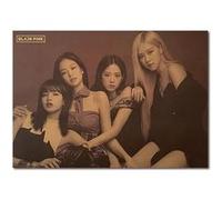 Poster en papier Kraft Vintage Blackpink Lisa Jisoo Rose Jennie 50.5x35 cm Rose G