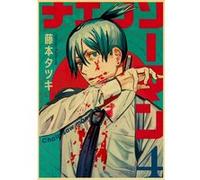 Poster en papier Kraft Vintage Chainsaw Man Hayakawa Aki 42x30 cm G