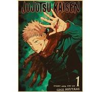 Poster en papier Kraft Vintage Jujutsu Kaisen Itadori Yuji 42x30 cm G