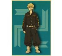 Poster en papier Kraft Vintage Tokyo Revengers Matsuno Chifuyu 42x30 cm