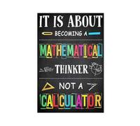 Poster en papier Mathématiques « This Is About Becoming A Math » - Poster sur toile - Décoration de chambre à coucher, bureau, chambre - Cadeau sans cadre : 40 x 60 cm