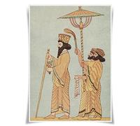 Poster en tissu imprimé représentant 99 grands rois, reines et dirigeants du monde (Darius le Grand)
