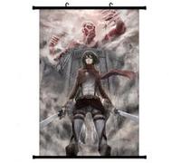 Poster en toile étanche Anime Attack on Titan Mikasa Ackerman 60x90 cm G