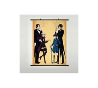 Poster en toile étanche avec cadre en PVC - Black Butler (#1302),40X60 CM