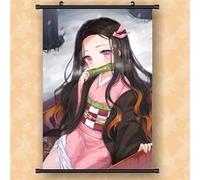 Poster en toile étanche avec cadre noir - Demon Slayer（40X60CM）#21 Noir