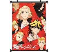 Poster en toile étanche Tokyo Revengers Draken Chifuyu Mikey Kazutora 60x90 cm G