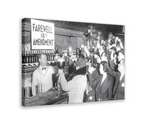 Poster « End Of The Prohibition » - 18e amendement - Décoration sur toile pour chambre à coucher, bureau, chambre - Cadre cadeau - 50 x 75 cm