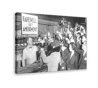Poster « End Of The Prohibition » - Décoration murale sur toile pour chambre à coucher, bureau, cuisine, cadre cadeau - 30 x 45 cm