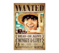 Grupo Erik Poster One Piece Netflix - wanted monkey d. luffy - Deco Maison | 61x91,5 cm - Grand Format - Decoration Murale, Affiche Décorative, Deco Maison, Affiche Animé