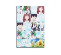 Poster esthétique d'anime Ao Haru Ride Blue Spring Ride - Décoration murale vintage pour salon, chambre à coucher - 20 x 30 cm - Style rétro - Sans cadre