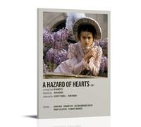 Poster esthétique sur toile « A Hazard of Hearts » - Art mural moderne - Peintures pour salles de séjour - 50 x 75 cm - Style cadre
