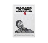 Poster esthétique sur toile « One Flew Over The Cuckoo Nest » - Décoration murale pour chambre à coucher, salon, chambre à coucher - 30 x 45 cm