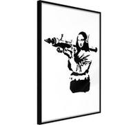 Poster et affiche - Banksy: Mona Lisa with Bazooka II - 40x60 Artgeist (13794) NOIR