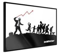 Image encadrée Artgeist Poster et affiche - Banksy: The Whip - 30x20 (14124)