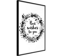 Poster et affiche - Best Wishes - 40x60 Artgeist (14658) NOIR