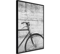 Poster et affiche - Bicycle Leaning Against the Wall - 40x60 Artgeist (14676) NOIR