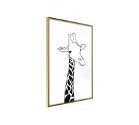 Poster et affiche - Black and White Giraffe - 40x60 Artgeist (14972)