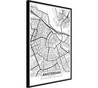 Poster et affiche - City map: Amsterdam - 40x60 (16722)