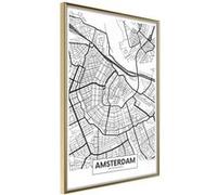 Poster et affiche - City map: Amsterdam - 40x60 (16724)