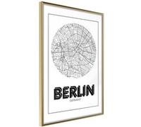 Poster et affiche - City Map: Berlin (Round) - 40x60 Artgeist (16778) G
