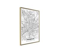 Poster et affiche - City map: Frankfurt - 40x60 Artgeist (16874)