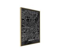 Poster et affiche - City Map: Munich (Dark) - 40x60 Artgeist (17018) G