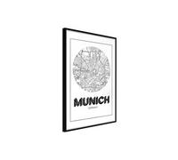 Poster et affiche - City Map: Munich (Round) - 40x60 (17034)