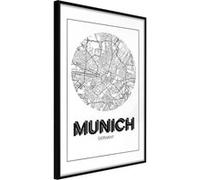 Poster et affiche - City Map: Munich (Round) - 40x60 (17034)