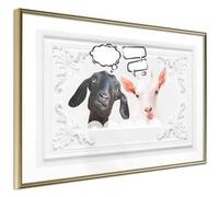 Poster et affiche - Conversation of Two Goats - 60x40 Artgeist (17798)