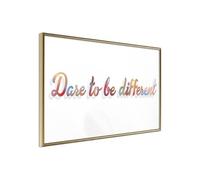 Affiche Murale Encadrée Dare to Be Yourself 45 x 30 cm Or