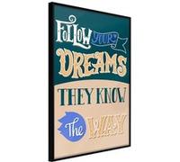 Poster et affiche - Dreams Know the Way - 40x60 Artgeist (19386) NOIR