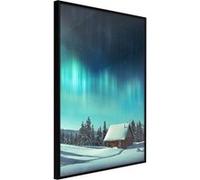 Affiche Murale Encadrée "Evening in the Iceland" 40 x 60 cm Noir