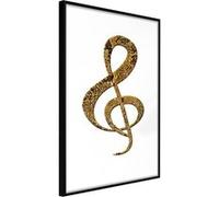 Poster et affiche - Golden Treble Clef - 40x60 Artgeist (22794) NOIR G