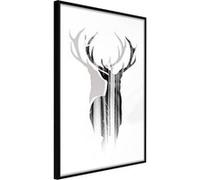 Affiche Murale Encadrée "Guardian of the Forest" 40 x 60 cm Noir Multicolore G