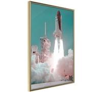 Affiche Murale Encadrée "Leaving the Earth" 40 x 60 cm Or