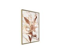 Poster et affiche - Lily on Marble Background - 40x60 Artgeist (25634)