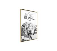 Image encadrée Artgeist Poster et affiche - Peaks of the World: Mont Blanc - 40x60 (29192)