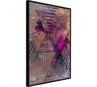 Poster et affiche - Pink Patchwork I - 40x60 Artgeist (29706) NOIR G