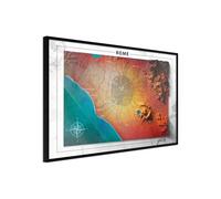 Poster et affiche - Raised Relief Map: Rome - 90x60 (30828)