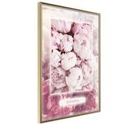 Affiche Murale Encadrée "Scent of Peonies" 40 x 60 cm Or Multicolore G