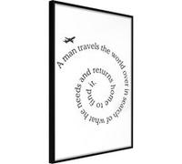 Poster et affiche - Travel Broadens the Mind - 40x60 Artgeist (35316) NOIR