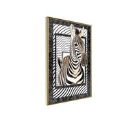 Poster et affiche - Zebra in the Frame - 40x60 Artgeist (37616)