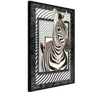Poster et affiche - Zebra in the Frame - 40x60 Artgeist (37614) NOIR